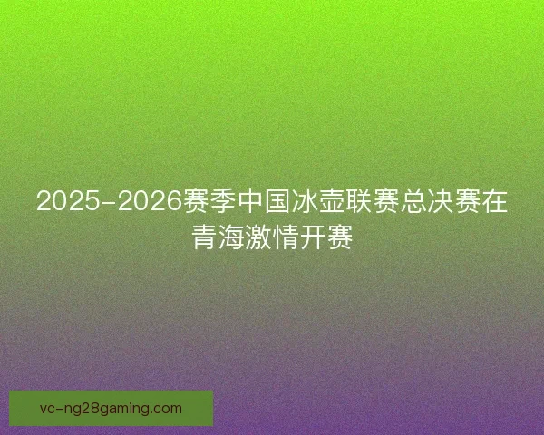 2025-2026赛季中国冰壶联赛总决赛在青海激情开赛